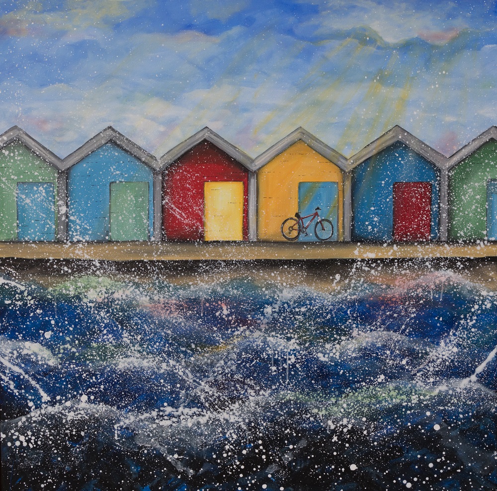 Beach Huts in the Sunshine